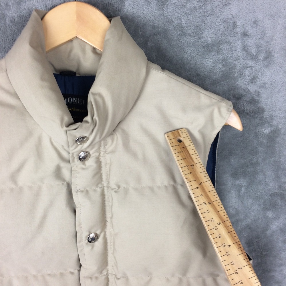 Pioneer Sportswear Down Vest Mens Small Puffer Beige Hiking Outdoors Vtg Canada - Picture 3 of 16